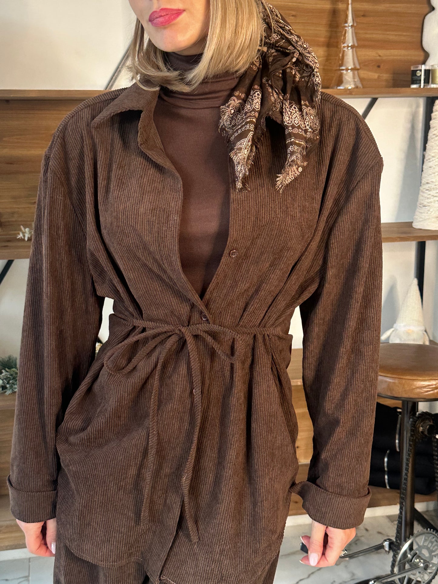 Chemise velours Julia