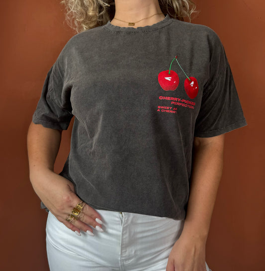 Tee-Shirt Noir Délavé RUBY